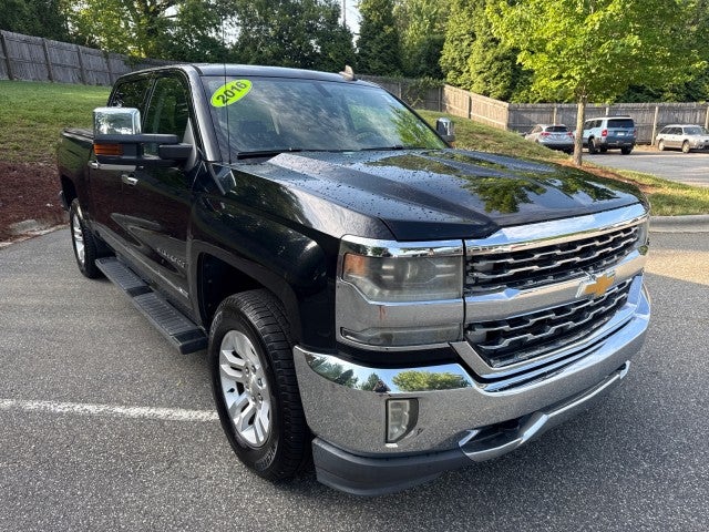 2016 Chevrolet Silverado 1500 LTZ in Black — front three-quarter view