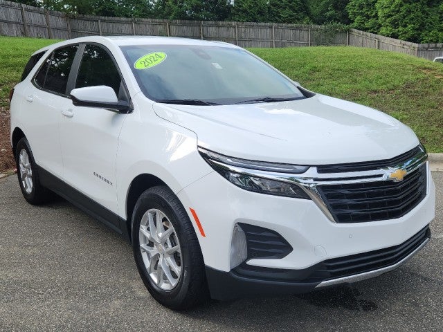 2024 Chevrolet Equinox LT in Summit White — front three-quarter view