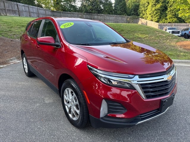 2022 Chevrolet Equinox LT in Cherry Red Tintcoat — front three-quarter view