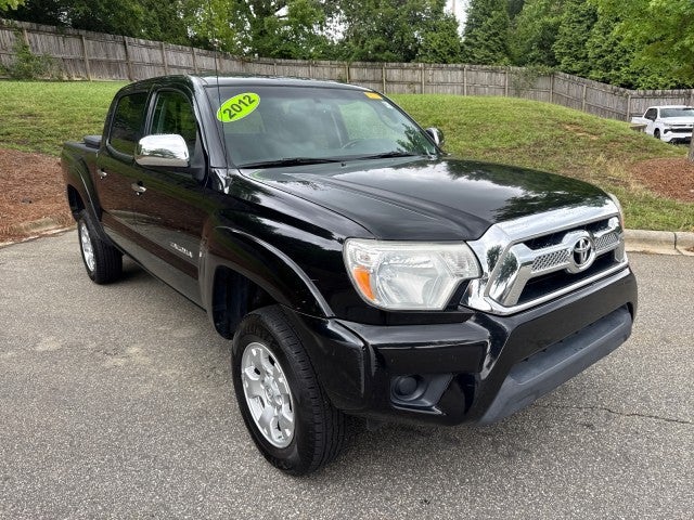 2012 Toyota Tacoma PreRunner in Black — front three-quarter view